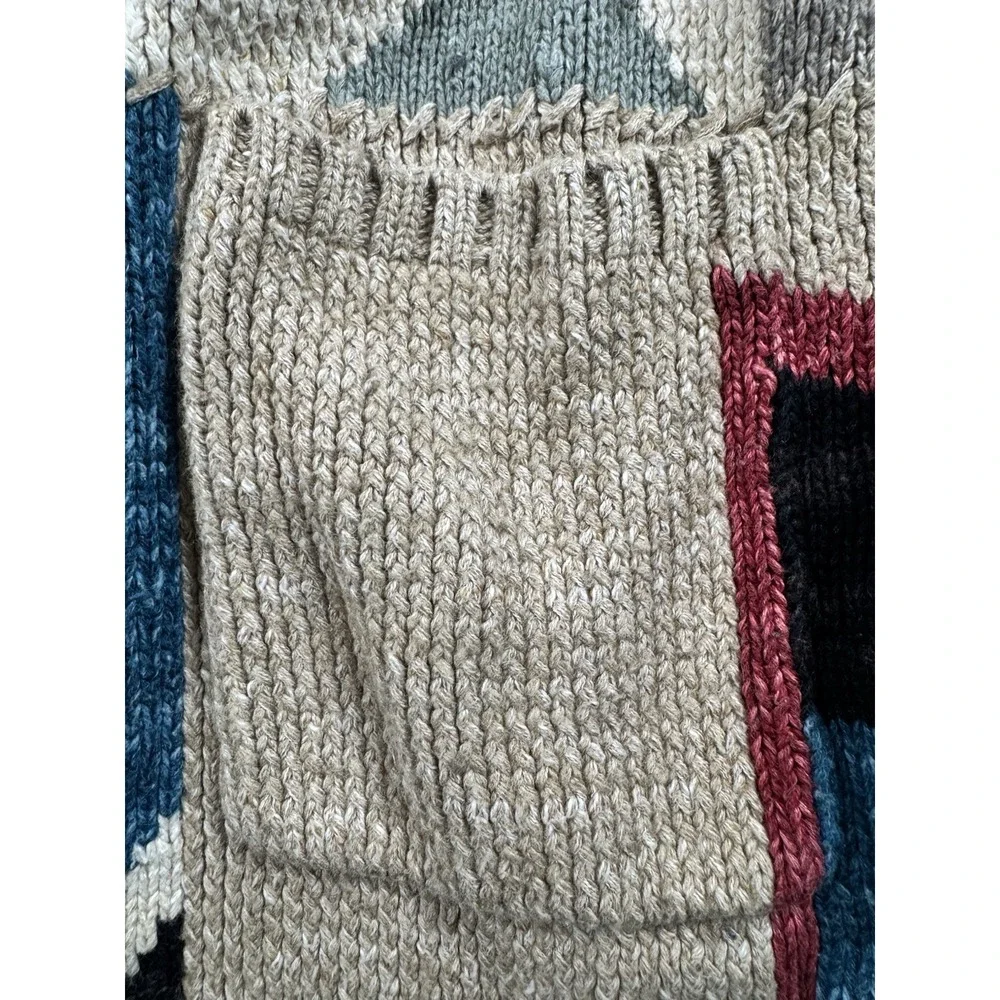 Polo Ralph Lauren Southwestern Aztec Shawl Cardigan Sweater Mens XL Country